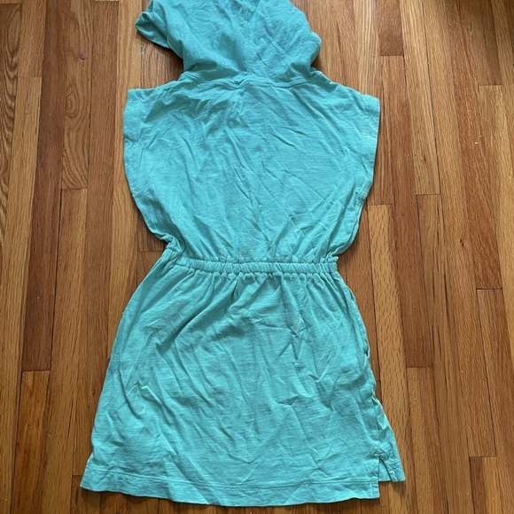 4/$25 Gap Girls Teal Cap Sleeve Swimsuit Coverup Dress Size Medium - Picture 2 of 8